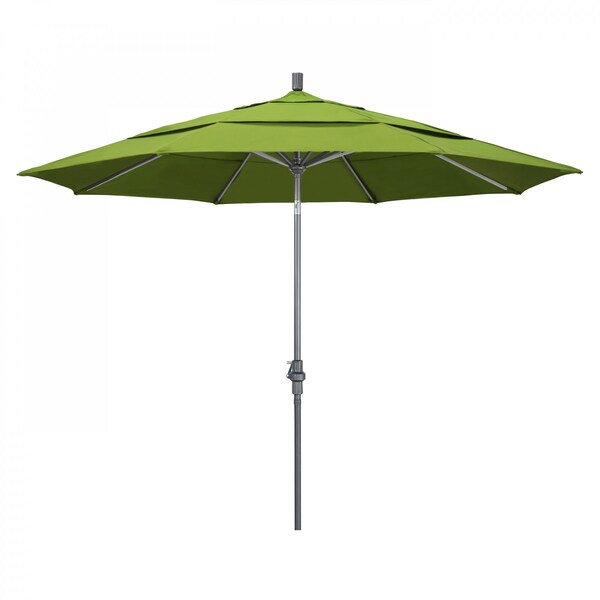 California Umbrella Patio Umbrella, Octagon, 110.5" H, Sunbrella Fabric, Macaw - 194061012932