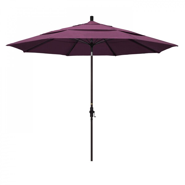 California Umbrella Patio Umbrella, Octagon, 109.5" H, Sunbrella Fabric, Iris - 194061020920