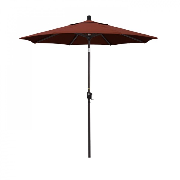 California Umbrella Patio Umbrella, Octagon, 95.5" H, Sunbrella Fabric, Terracotta - 194061029602