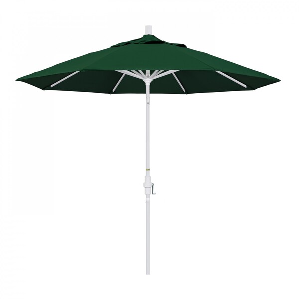 California Umbrella Patio Umbrella, Octagon, 102.38" H, Sunbrella Fabric, Forest Green - 194061018132