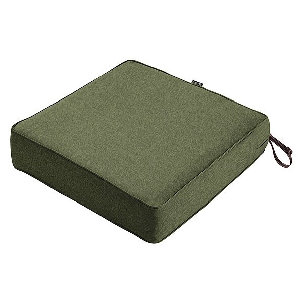 Classic Accessories Square Lounge Seat Cushion, Green, 25" - 62-020-HFERN-EC