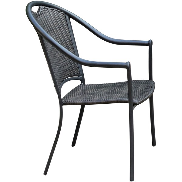 Hanover Commercial Woven Aluminum Dining Chair - BAMDNCHR-1GM