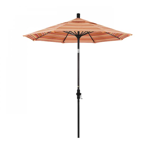 California Umbrella Patio Umbrella, Octagon, 102.5" H, Sunbrella Fabric, Dolce Mango - 194061024249