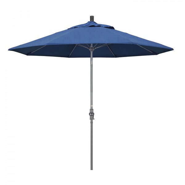 California Umbrella Patio Umbrella, Octagon, 101" H, Sunbrella Fabric, Regatta - 194061025086