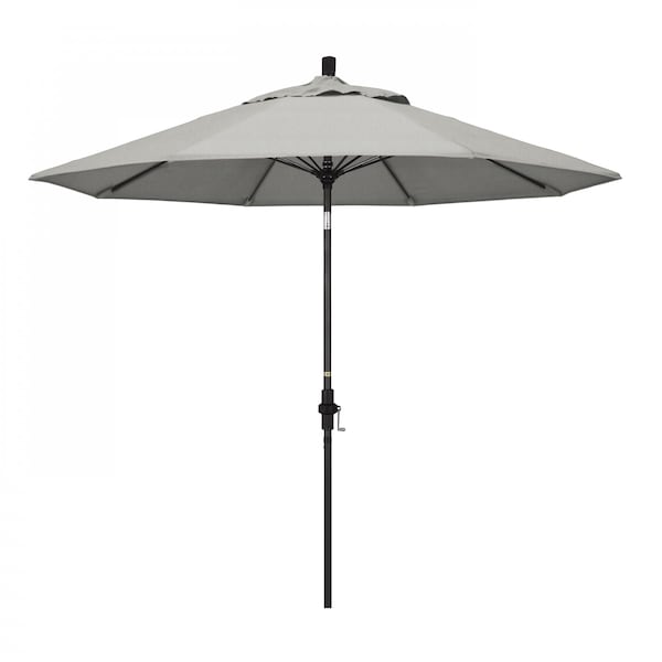 California Umbrella Patio Umbrella, Octagon, 101" H, Sunbrella Fabric, Granite - 194061027516
