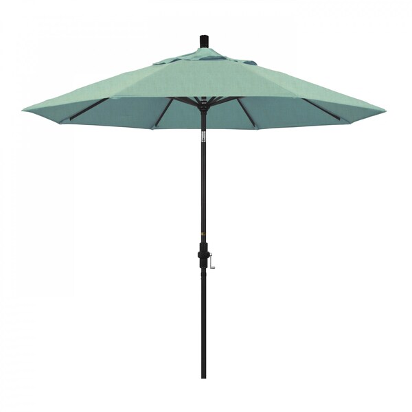 California Umbrella Patio Umbrella, Octagon, 102.38" H, Sunbrella Fabric, Spa - 194061018927