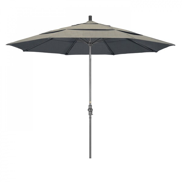 California Umbrella Patio Umbrella, Octagon, 109.5" H, Sunbrella Fabric, Spectrum Dove - 194061019689
