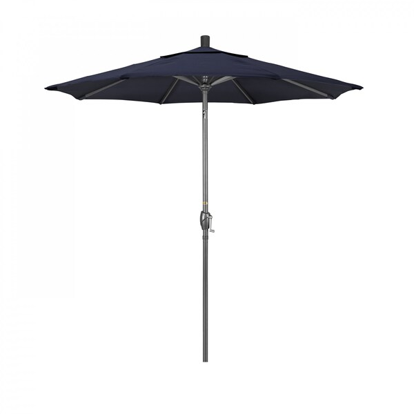California Umbrella Patio Umbrella, Octagon, 95.5" H, Sunbrella Fabric, Navy - 194061028735
