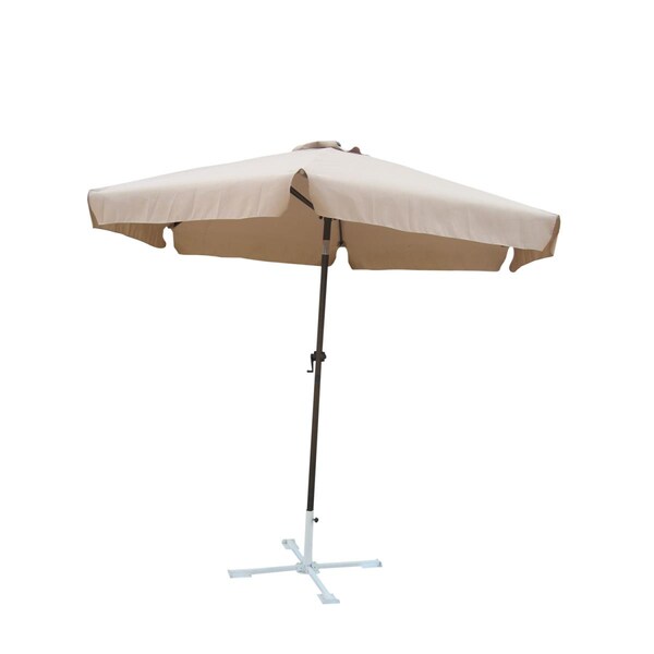 International Caravan 60403-KH 8 ft. Outdoor Aluminum Umbrella, Khaki - 60403/KH