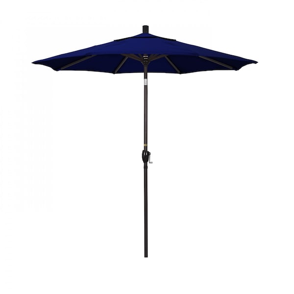 California Umbrella Patio Umbrella, Octagon, 95.5" H, Sunbrella Fabric, True Blue - 194061029695