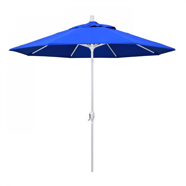 California Umbrella Patio Umbrella, Octagon, 101" H, Sunbrella Fabric, Pacific Blue - 194061033784