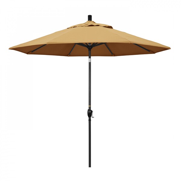 California Umbrella Patio Umbrella, Octagon, 101" H, Sunbrella Fabric, Wheat - 194061034798