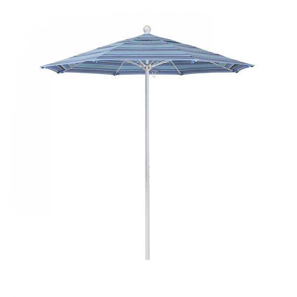 California Umbrella Patio Umbrella, Octagon, 96" H, Sunbrella Fabric, Dolce Oasis - 194061004821