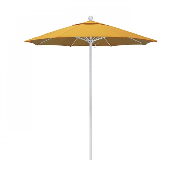 California Umbrella Patio Umbrella, Octagon, 96" H, Pacifica Fabric, Yellow - 194061005286