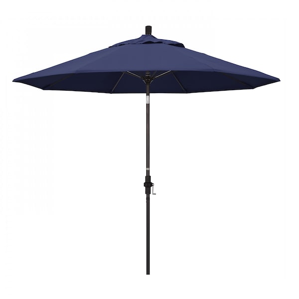 California Umbrella Patio Umbrella, Octagon, 101" H, Olefin Fabric, Navy - 194061026151