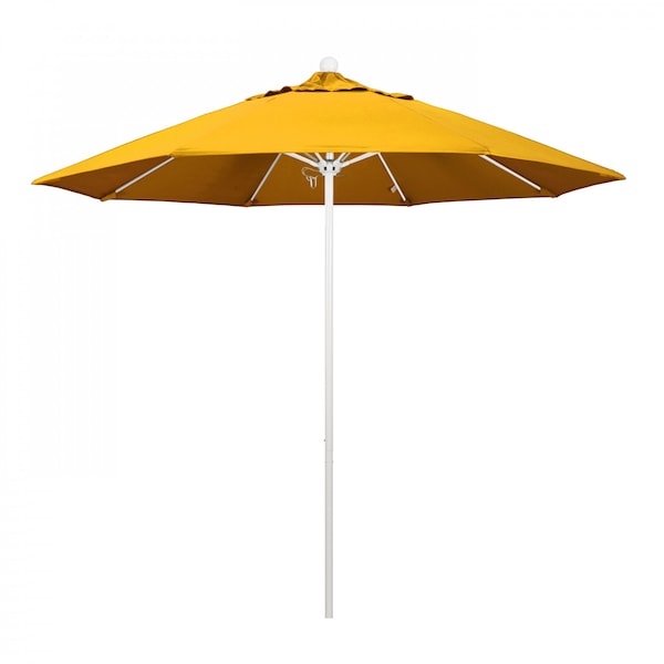 California Umbrella Patio Umbrella, Octagon, 103" H, Pacifica Fabric, Yellow - 194061007983