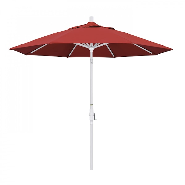 California Umbrella Patio Umbrella, Octagon, 102.38" H, Olefin Fabric, Red - 194061018385