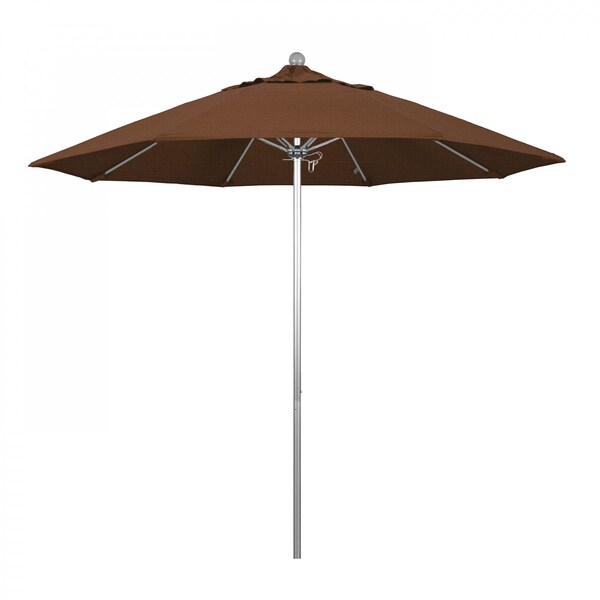 California Umbrella Patio Umbrella, Octagon, 103" H, Olefin Fabric, Teak - 194061005927