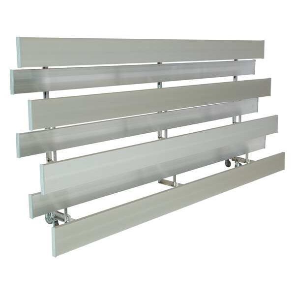 National Recreation Systems Bleacher, 4 Rows, 24 Seats, 12 ft. L - TR-0412ALRSTD