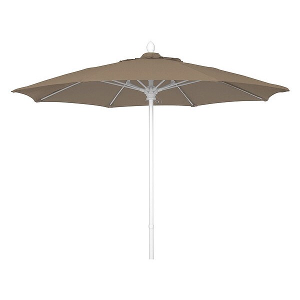 Fiberbuilt Market Umbrella 8Rib Push Up, Taupe, 7.5 ft. - 7MPUW-4648
