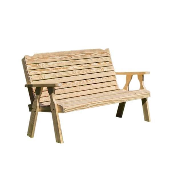 Creekvine Designs 64 in Treated Pine Crossback Garden Bench - FPB60CB2CVD