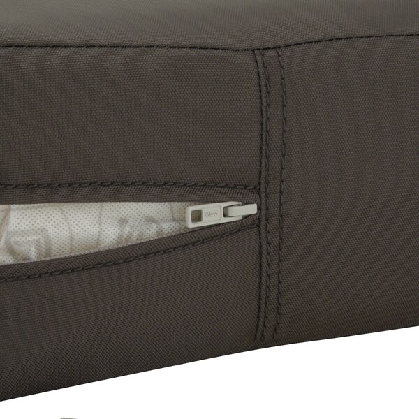 Classic Accessories Patio Lounge Chair/Loveseat Back Cushion, 25 x 22 x 4 Inch, Espresso - 62-064-ESPRES-EC