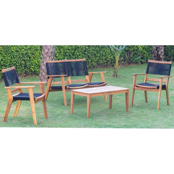 Panama Jack Outdoor Panama Jack Laguna 4-Piece Seating Set - PJO-3301-ACA-4PL