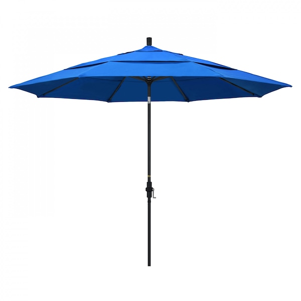 California Umbrella Patio Umbrella, Octagon, 110.5" H, Olefin Fabric, Royal Blue - 194061015667