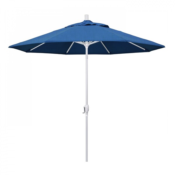California Umbrella Patio Umbrella, Octagon, 101" H, Sunbrella Fabric, Regatta - 194061034064