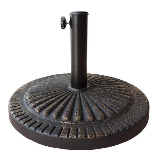 Blue Wave Blue Wave NU6792 31 lbs Weather Resistant Bronze Polyresin Umbrella Base - NU6792