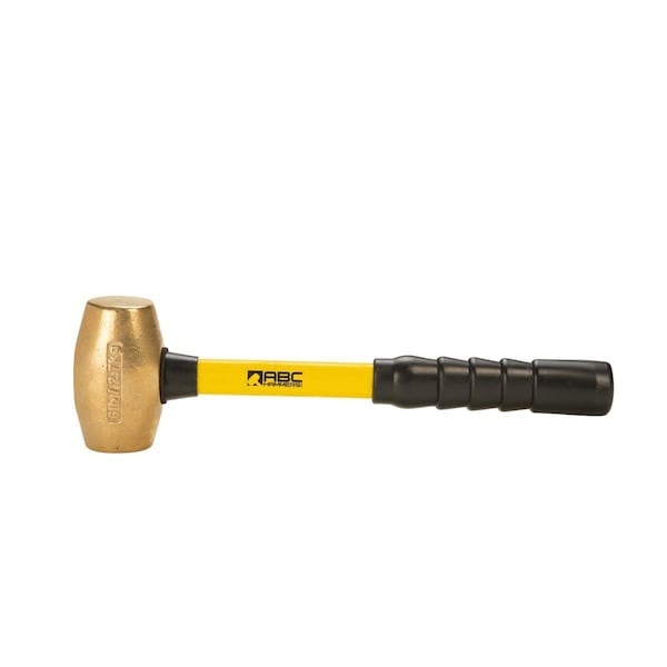 Homestead 16 in. 6 lbs Brass Hammer with Fiberglass Handle - HO3306222