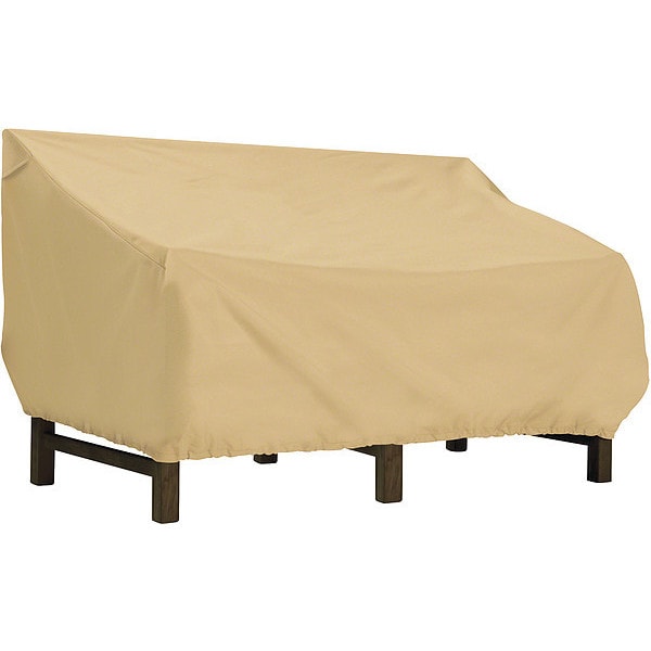 Classic Accessories Terrazzo Deep Seated Loveseat Cover, Large, Sand, 90"x42" - 55-901-042001-EC