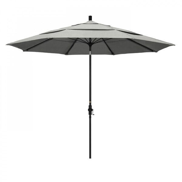California Umbrella Patio Umbrella, Octagon, 109.5" H, Sunbrella Fabric, Granite - 194061022252