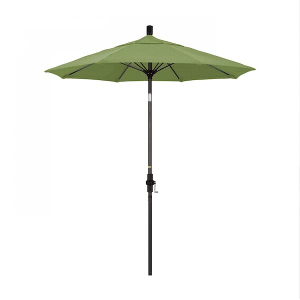 California Umbrella Patio Umbrella, Octagon, 102.5" H, Sunbrella Fabric, Spectrum Cilantro - 194061023891