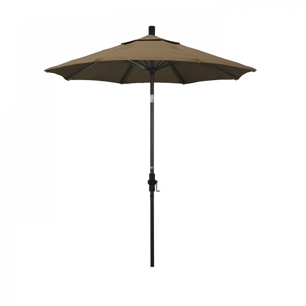 California Umbrella Patio Umbrella, Octagon, 102.5" H, Sunbrella Fabric, Cocoa - 194061024102