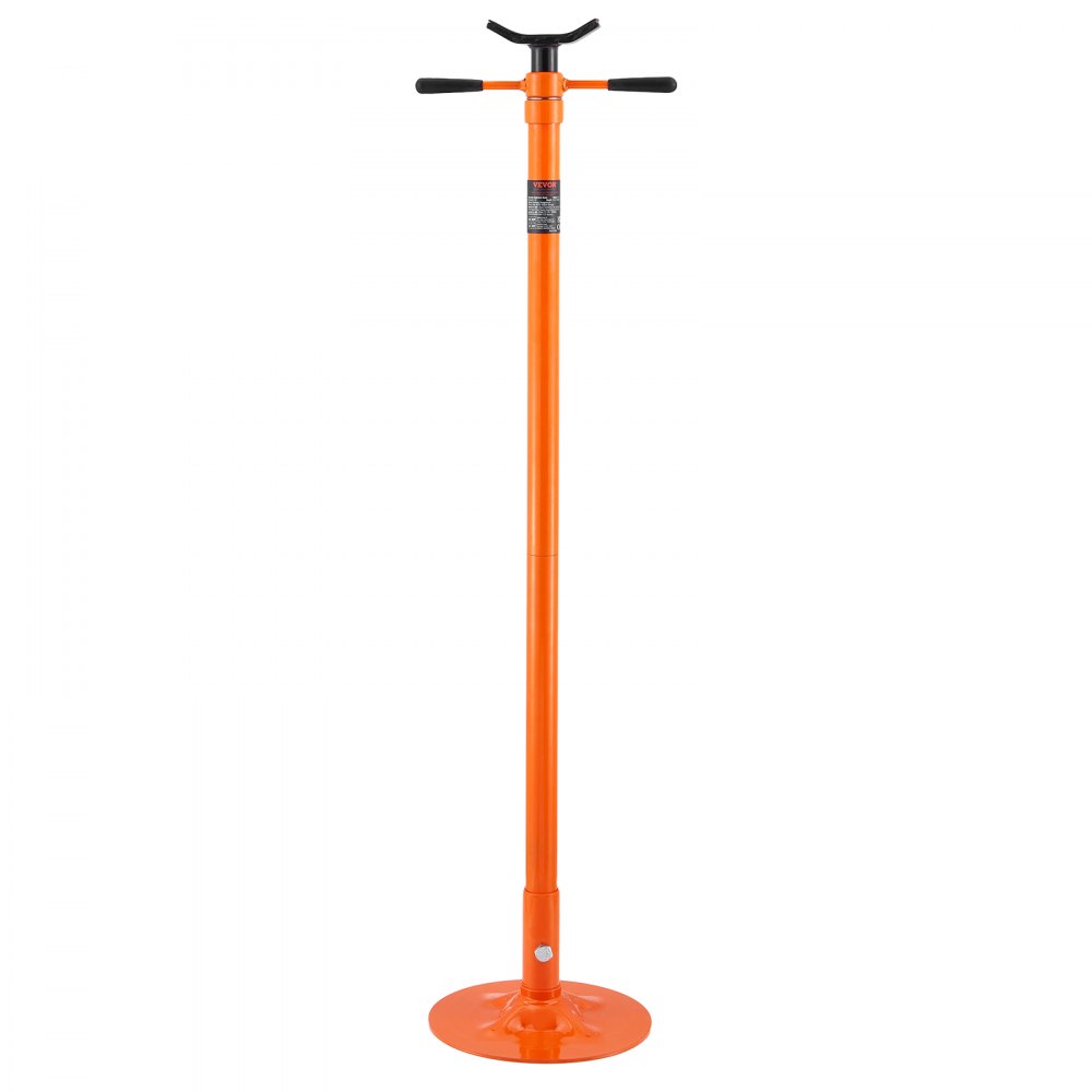 VEVOR Underhoist Support Stand, 3/4 Ton Capacity Under Hoist Jack Stand, Lifting from 52.8" to 76", Bearing Mounted Spin Handle Pole Jack, Self-Locking Threaded Screw, Support Vehicle Components - QCSJJAQZJYXDKRNNMV0