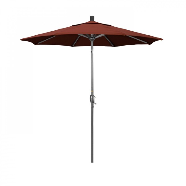 California Umbrella Patio Umbrella, Octagon, 95.5" H, Sunbrella Fabric, Terracotta - 194061028742