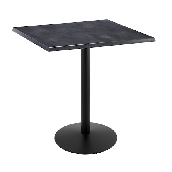 Holland Bar Stool Co 42" Tall In/Outdoor All-Season Table, 36" x 36" Square Black Steel Top - OD214-2242BWOD36SQBLKSTL