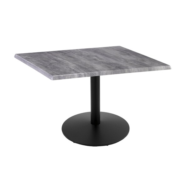 Holland Bar Stool Co 30" Tall In/Outdoor All-Season Table, 36" x 36" Square Greystone Top - OD214-2230BWOD36SQGRYSTN