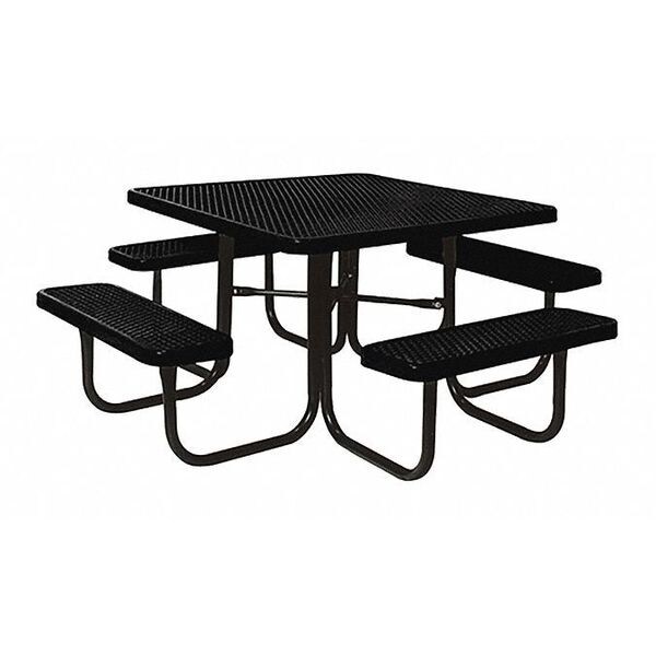 Ultrasite Commercial Park Table, Square, 46", Black - 358-V-BLACK