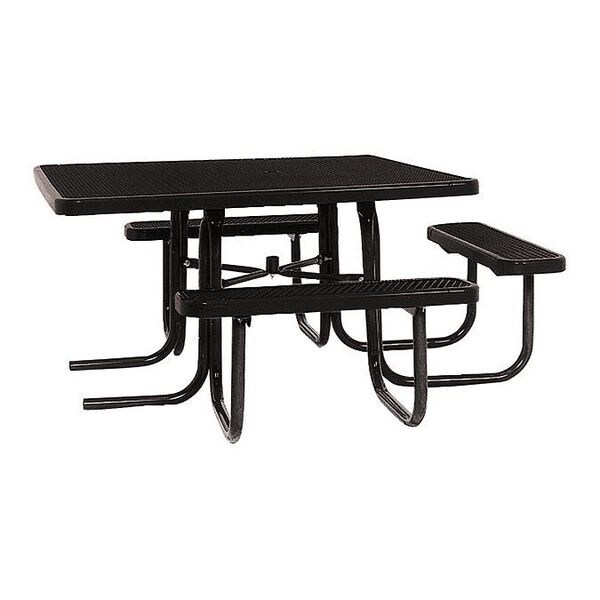 Ultrasite Park ADA Square Table, 46"x55", Black - 358H-V-BLACK