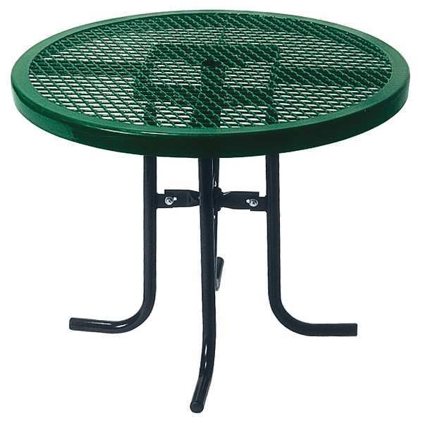 Ultrasite Picnic Table, 36" Dia., Green - 361L-RDV-GREEN