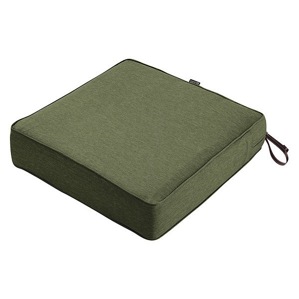 Classic Accessories Square Lounge Seat Cushion, Green, 23" - 62-019-HFERN-EC