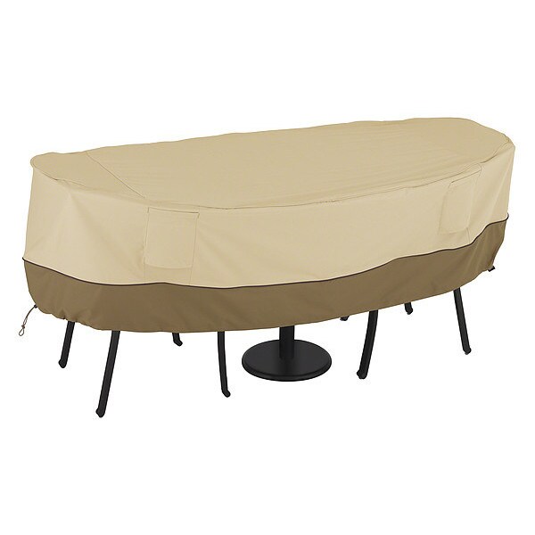 Classic Accessories Veranda Small Bistro Table and Chair Set Cover, 62"x32" - 55-466-021501-00