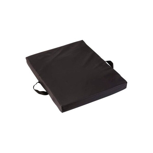 Healthsmart DMI Reversible Gel Foam Seat Cushion with Nylon Cover, 16in x 20in x 2in, Black - 513-7644-0200
