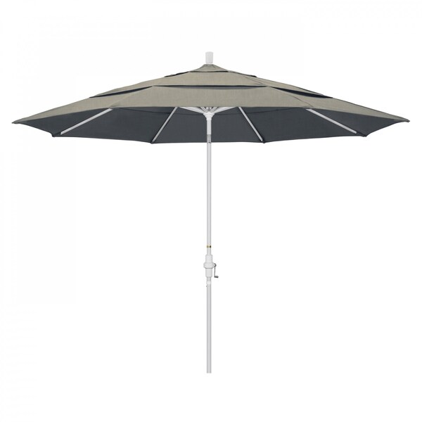 California Umbrella Patio Umbrella, Octagon, 110.5" H, Sunbrella Fabric, Spectrum Dove - 194061014400