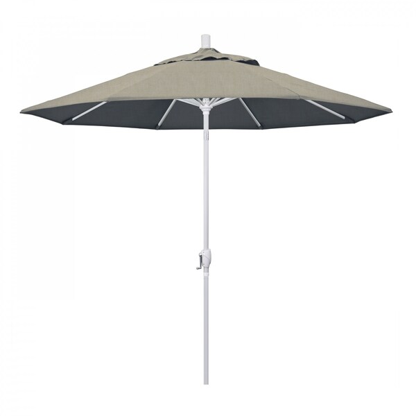 California Umbrella Patio Umbrella, Octagon, 101" H, Sunbrella Fabric, Spectrum Dove - 194061033746
