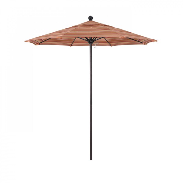 California Umbrella Patio Umbrella, Octagon, 96" H, Sunbrella Fabric, Dolce Mango - 194061003954