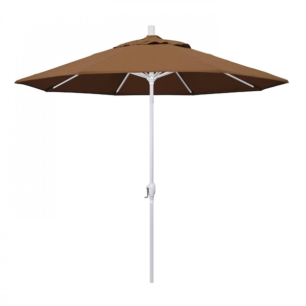 California Umbrella Patio Umbrella, Octagon, 101" H, Sunbrella Fabric, Teak - 194061034057