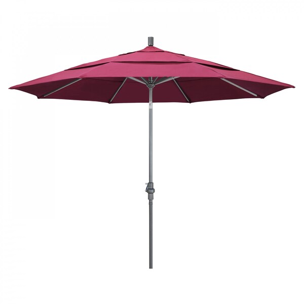 California Umbrella Patio Umbrella, Octagon, 110.5" H, Sunbrella Fabric, Hot Pink - 194061013014